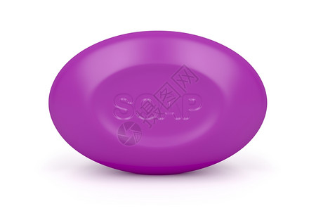 白底的紫色肥皂背景图片