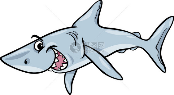 鲨鱼漫画图片