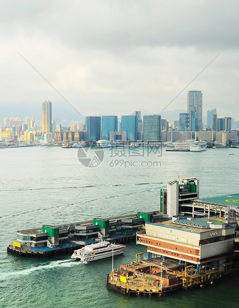 从香港到九龙岛从香港到马高的渡口码头图片