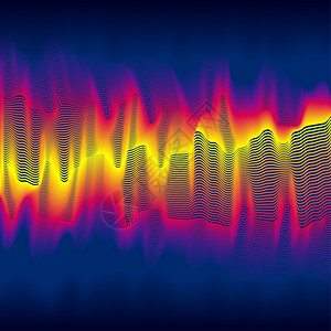 波长红外热浪背景带混合线条设计图片