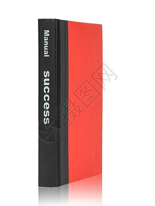 黑色封面成功商业手册和黑色带的红封面手册背景