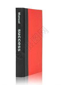 成功商业手册和黑色带的红封面手册图片