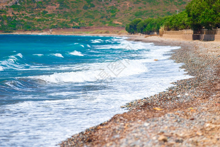 地中海的美丽浪图片