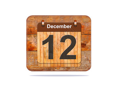 日历期为12月背景图片