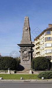 在苏菲亚布加里等地纪念布尔族民英雄vasilevki的纪念碑图片素材