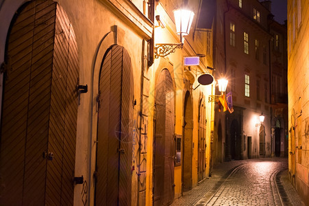 位于普莱格czeh的夜空街道图片