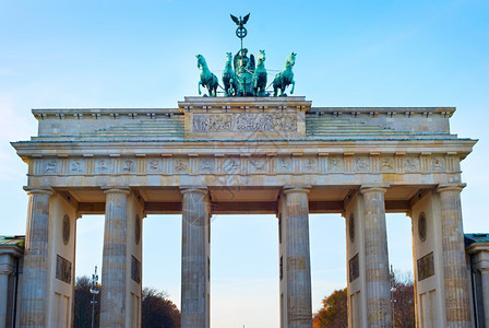 在德国柏林的著名勃兰登堡大门图片