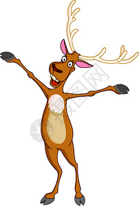 抱住双臂快乐的鲁道夫举起他双臂插画