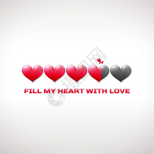 valentirsqu带有活跃心脏的日状态栏背景图片