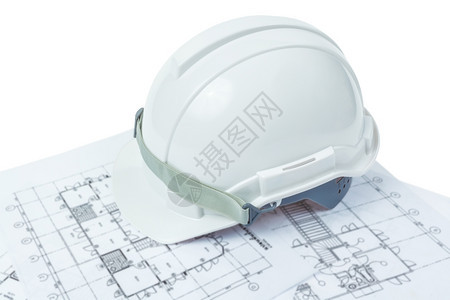 工程构想安全头盔和工作计划图片