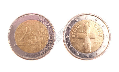 2欧元联盟货币反向和图片