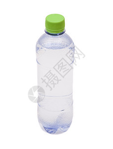 孤立的小型塑料水瓶图片