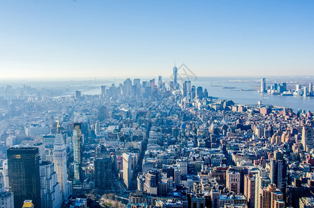 曼哈顿新纽约市曼哈顿天线空中图片