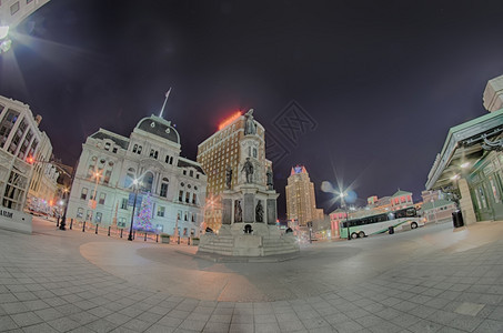 通过鱼眼透镜的天线圣约德岛的天线背景图片