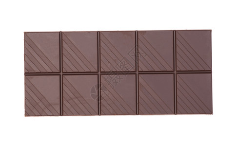 白色背景上的巧克力栏图片