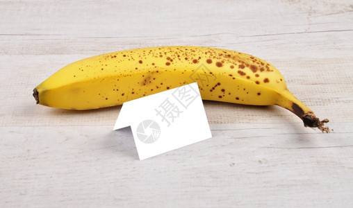 香蕉和卡片背景图片