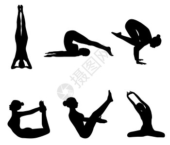 女孩做瑜伽锻炼图片