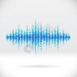 抽象气泡声音波形图片