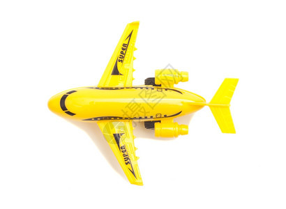 一架黄色的飞机模型图片