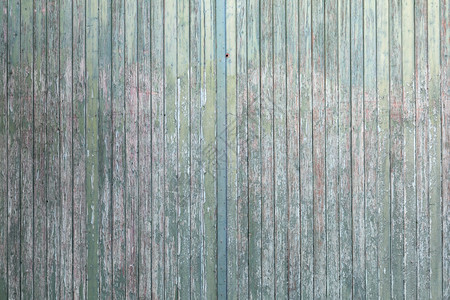 带剥绿涂料的大型旧谷仓门图片