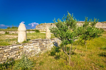 Croati古城的老图片