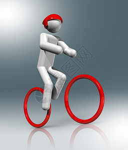 三维骑自行车的山地符号奥林匹克游戏图片