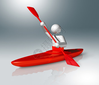 三维独木舟滑雪符号奥林匹克游戏图片