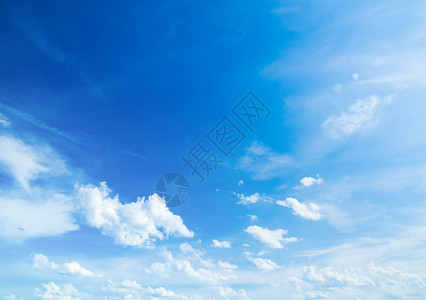 蓝色的天空有云背景图片