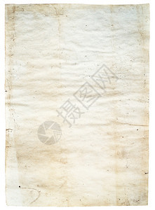 白色背景上孤立的旧脏纸图片