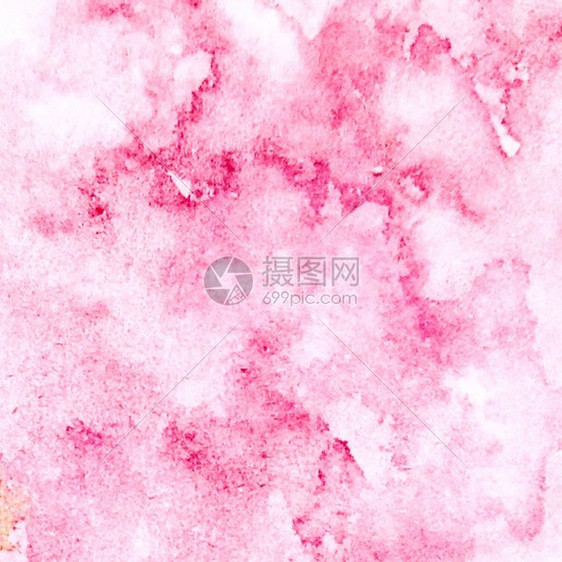 手画抽象平方粉红水彩色格子背景图片