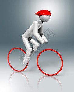 三维自行车路符号奥林匹克游戏图片