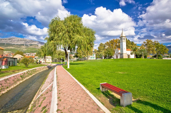 索林镇教堂和Jadro河lmticroti公园图片