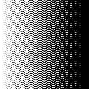 斯波伊奇单色波线背景梯度插画