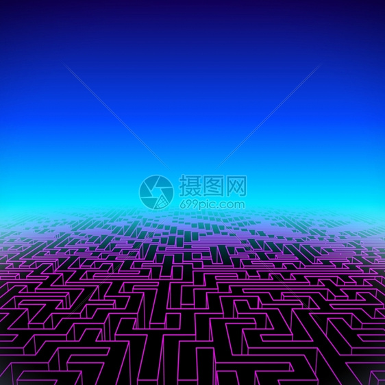 紫边缘迷宫的时装尼龙风景图片