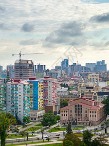 Batumi市中心的天线空美丽Georgia图片