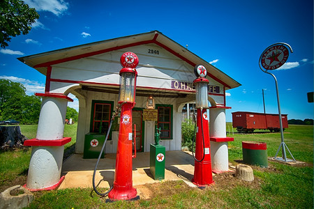 南卡罗利纳的旧加油站图片