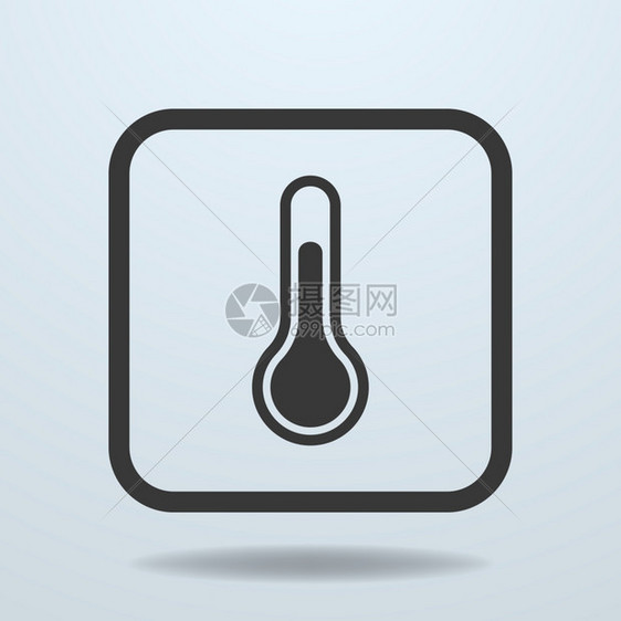 温度计符号矢量图示图片