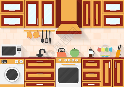 厨房用具和平式图片
