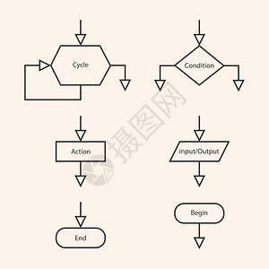 区块图的矢量图片