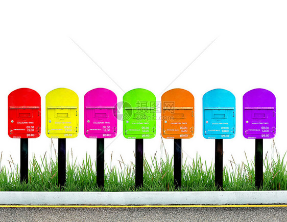 7个彩色邮箱一周图片