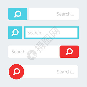 矢量平板搜索栏网络设计元素图片