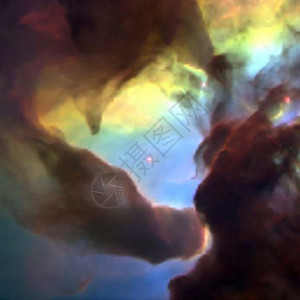 矢量多彩的现实宇宙银河背景图片