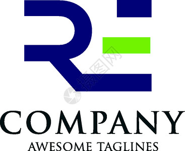 公司创意标识带有圆圈创意标识概念新的复字母图标概念的er设计图片