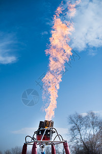 气球飞行的火焰燃烧器图片
