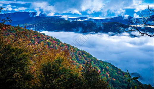 巨大的烟雾高山公园图片