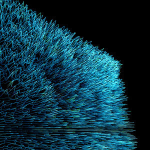 矢量充满活力的蓝色波浪现代抽象数字闪烁图形设计损坏的数据文件背景图片