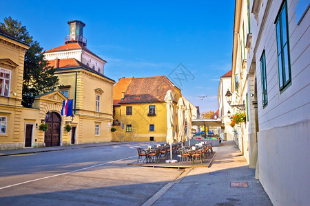 萨格勒布上城历史建筑croati首府图片