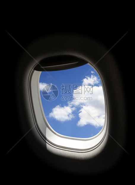 飞机窗口外的风景图片