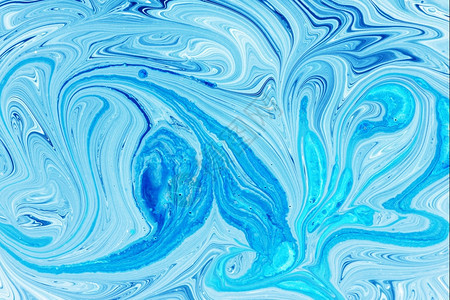 抽象运动态背景蓝色和白的油漆艺术模式用于创造图形设计的美术作品图片