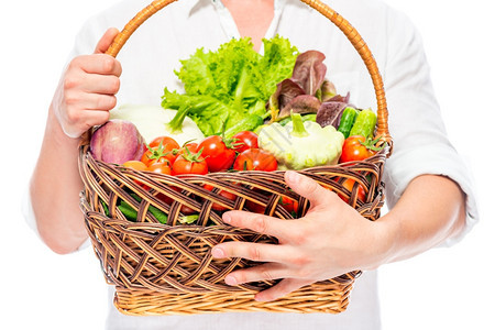 各种新鲜健康的有机蔬菜和水果图片